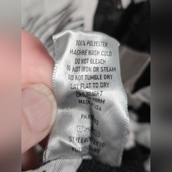 Chalet Et Ceci Art To Wear Lagenlook Crinkle Abstract Tunic, Large - Picture 3 of 3